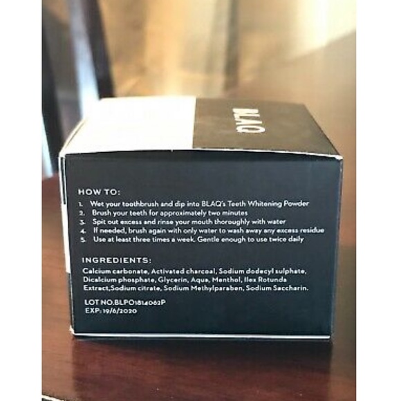 NWT BLAQ Teeth Whitening Charcoal Powder 1.0 oz - Picture 3 of 5